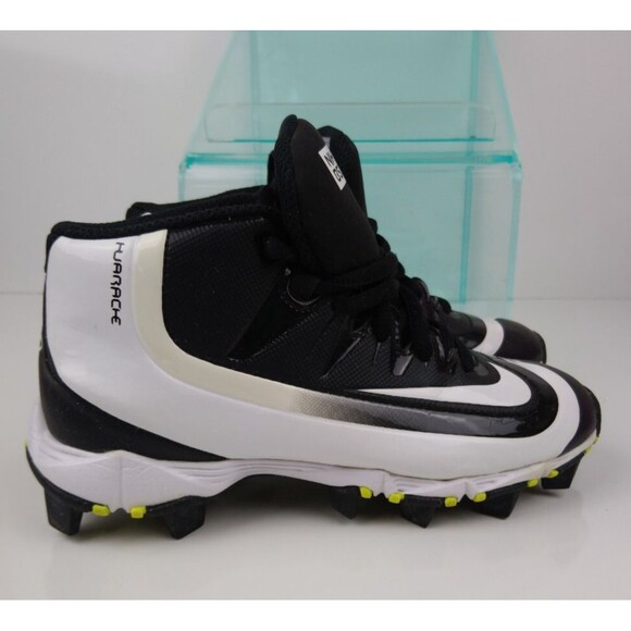 Nike Huarache 2KFilth Keystone Youth Size 12 Black & White Baseball Cleats - Picture 4 of 8